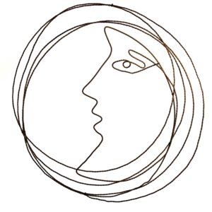 Wire sculpture – Moon