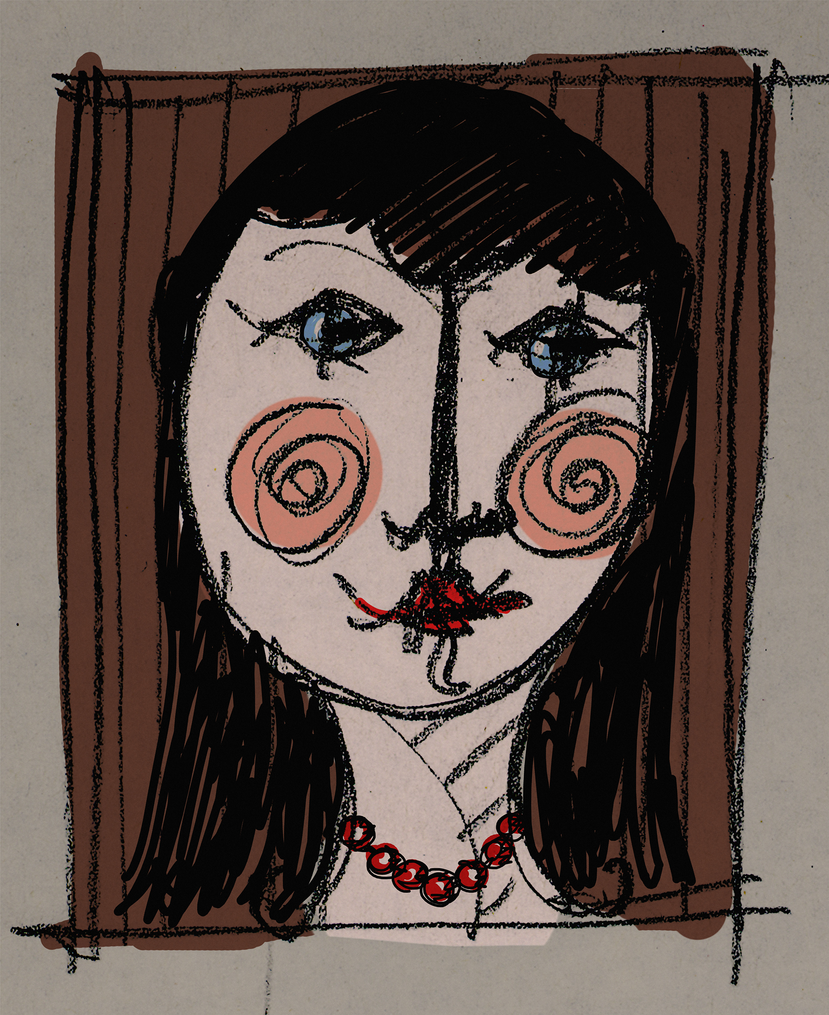 Digital Paintings – Ragazza Timida