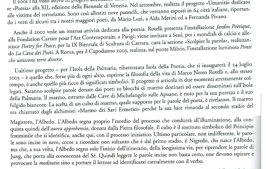 Arturo Shwarz, Parole come pietre filosofali, 2003