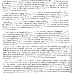 Arturo Shwarz, Parole come pietre filosofali, 2003