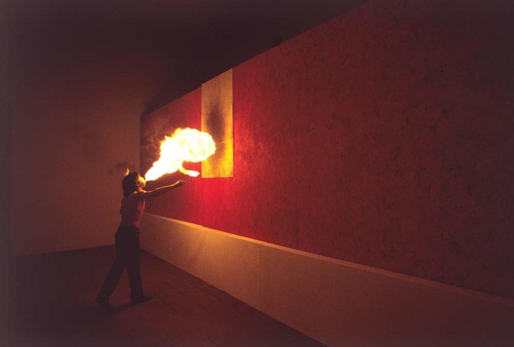 Pier Paolo Calzolari, Mangiafuoco, 1979